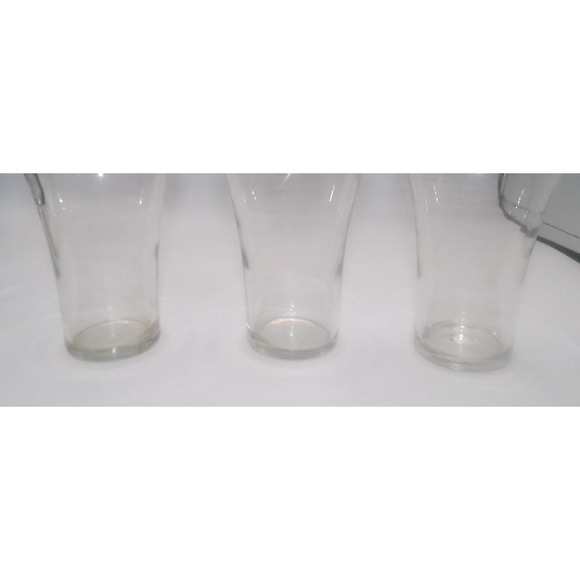 Vintage Coca-Cola Coke Soda Fountain Glass Red Double SIded Logo Red Letter Coke - Picture 9 of 16